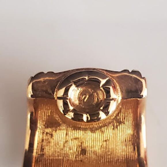 Swarovski Gold Plated Clip-on Earrings with Black and Clear Stones Swan Signed - Picture 3 of 7